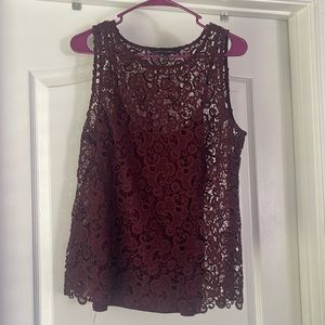 WHBM lace tank